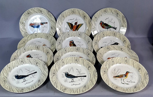 Anciennes assiettes plates - anciennes,