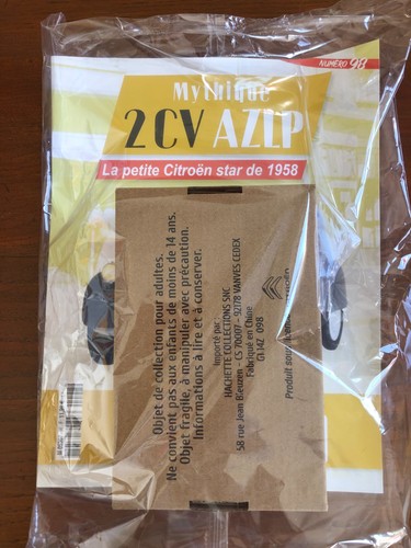 Hachette 2cv azlp échelle - hachette,