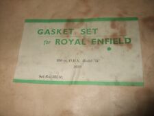 ROYAL ENFIELD 350CC OHV MODEL G 1939 - SET RE10 - NEW OLD STOCK - 2 SETS