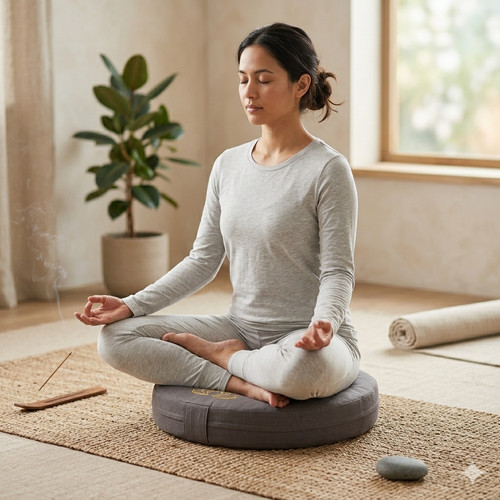 Coussin yoga zafu méditation - yoga,