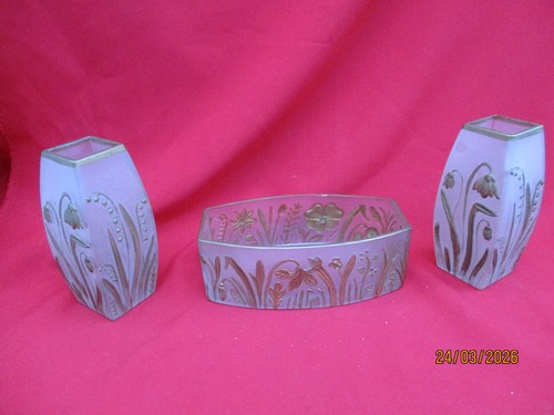 Ensemble coupe vases en - coupe, 2