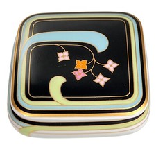 Vtg Heinrich Villeroy & Boch LUXOR Trinket Box MCM Art Deco Porcelain Germany