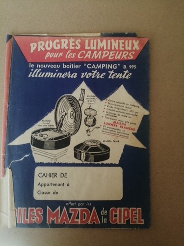 Protege cahier publicitaire - cahier,