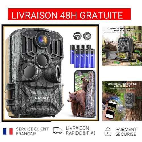 Caméra chasse 48mp - caméra, 4k