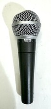 Vintage Shure SM58 Microphone Dynamic Unidirectional Mic 1980s Tested Working VG