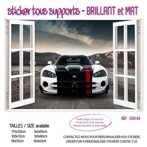 Sticker trompe oeil fenetre - sticker,