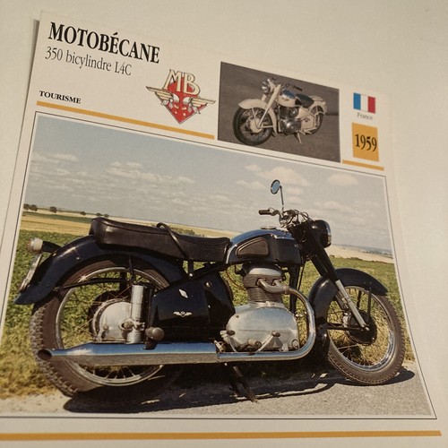 Motobécane 350 l4c 1959 carte - 350,