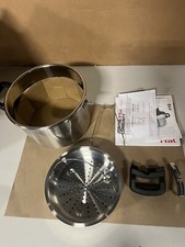 T-FAL Clipso 6.0 L Stainless Steel Pressure Cooker & Accessories, Broken Handle