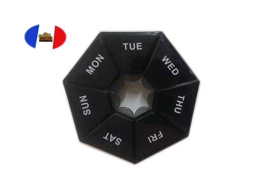 Pilulier couleur noir - couleur,