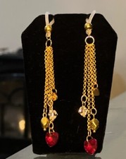 Crystal Heart Non Piercing Nipple Rings, Nipple Jewelry Fake Nipple Rings