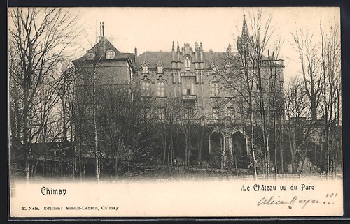 Cpa chimay château vu du - le,