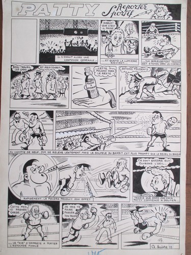 Patty reporter sportif planche - patty,