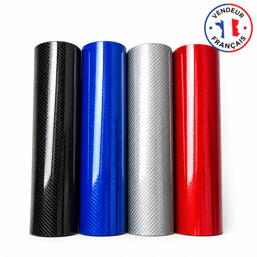 Rouleau film vinyle - carbone, 5d
