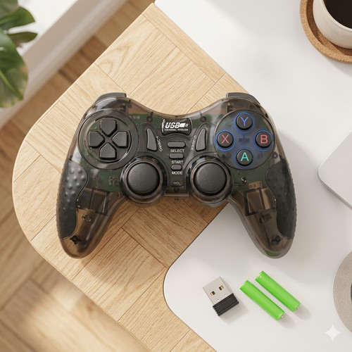 Manette sans fil - fil, ghz