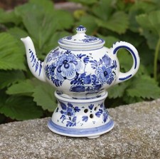 Petite théière Delft décor