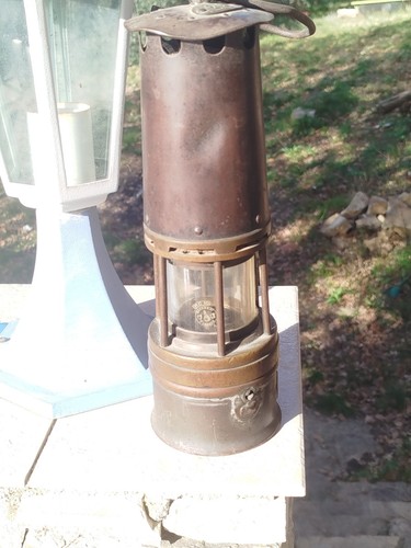 Lampe mineur ancienne - de,
