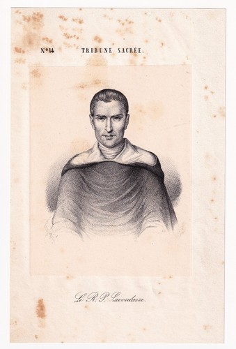 Portrait xixe père henri - xixe,