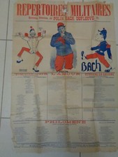 AFFICHE PIOU PIOU MILITAIRE CHANSONS 