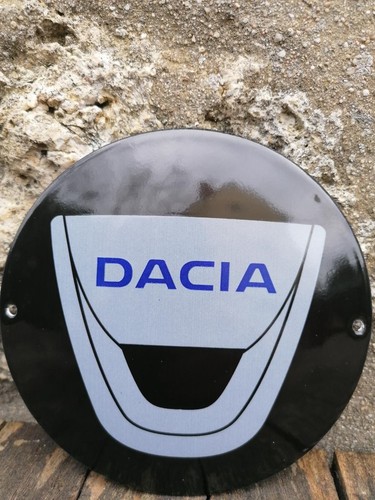Plaque émaillée dacia - dacia, enamel