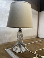 Baccarat Crystal Side Lamp, Twisted Model, Signed Stamped Ref N.1