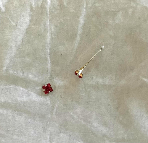 Piercing droit nez brillant - -,