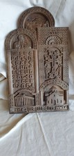 plaque bois sculptée commémoration Arménie L'an 301