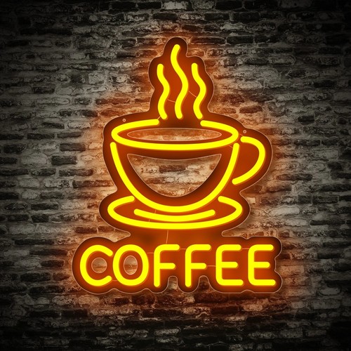 Enseigne néon coffee - enseigne,