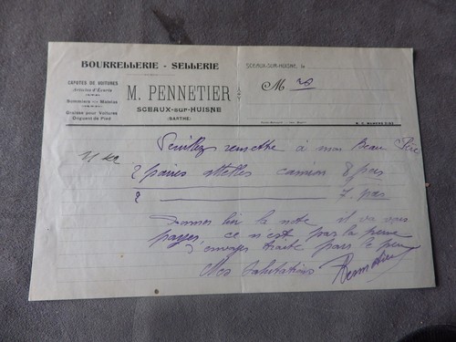 Piece facture de sellerie - ,