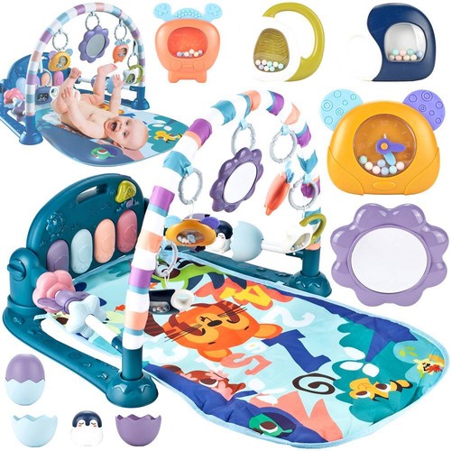 Tapis jeu bleu malplay - tapis,