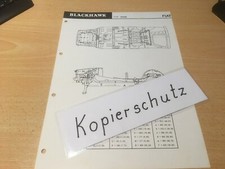Fiat Typ 1800 B,  Orig. Blackhawk Maßplan Bodengruppe 