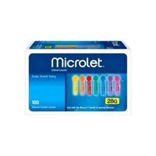 Microlet Colored Lancets - 100