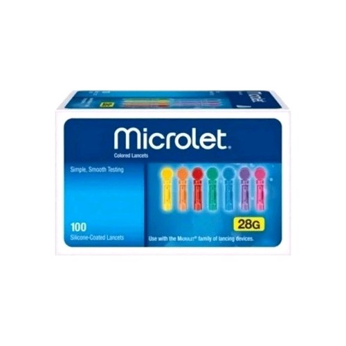 Microlet colored lancets 100 - microlet,