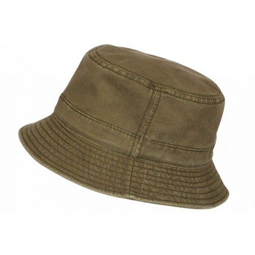 Chapeau bob kaki coton - en,
