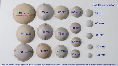 Calottes carton pour poupées - carton,