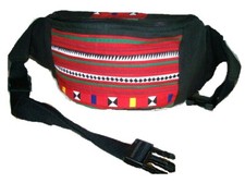 MIXTE Sac ventral - Banane coton toile tissé / patchwork / multipoche plastifiée