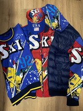 Polo Ralph Lauren Suicide Downhill Skier Ski 92 Down Jacket, 4 Piece Set 