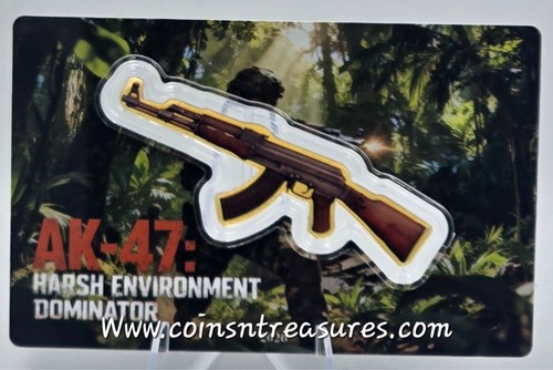 Carte pièce forme de - carte, ak-47