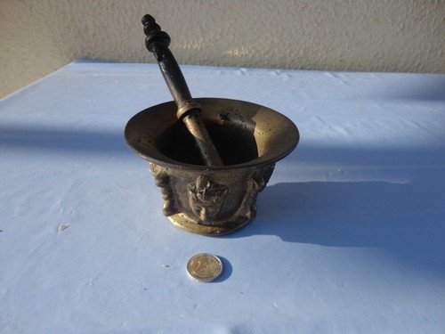 Mortier pilon bronze - pilon,