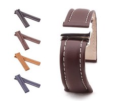 BOB Calfskin Deployment Strap for Breitling, 20-24 mm, 4 colors, new!