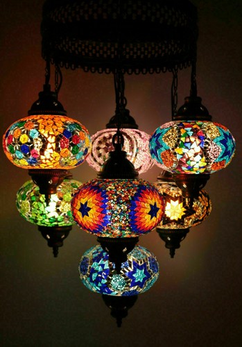 Lustre plafonnier suspendu - , en