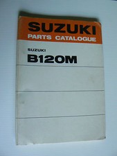parts catalogue SUZUKI  : B 120 M