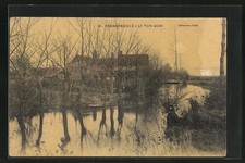 Old postcard Francheville, le Pont-Gode 