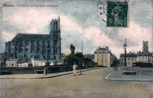 Cpa mantes l entrée - 78,