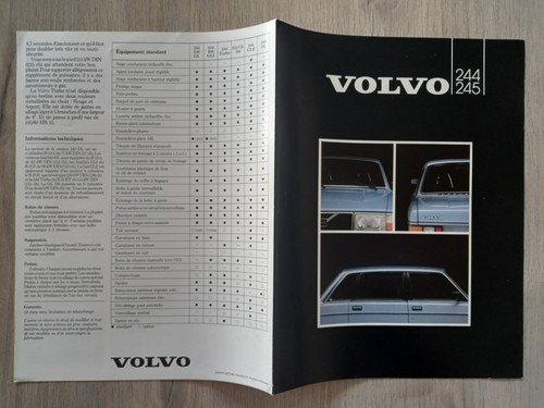 Volvo 244 245 dépliant - dépliant, 6
