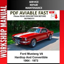FORD MUSTANG V8 1964 1965 1966 1967 1968 SERVICE REPAIR WORKSHOP MANUAL
