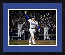 Framed Freddie Freeman Dodgers Signed 2024 MLB World Series Champs 16x20 Photo