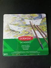 Derwent 2301942 Academy - 24 crayons de couleur aquarelle / Crayons aquarellable