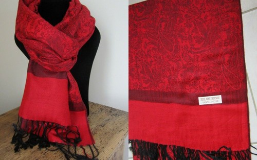 Echarpe pashmina laine soie - echarpe,