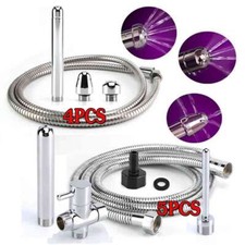 Metal Shower Cleansing Kit Vaginal Anal Enema Colon Douche Enema System Colonic