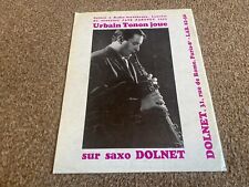 JBF72 ADVERT 11X8 URBAIN TONON DOLNET SAXOPHONES